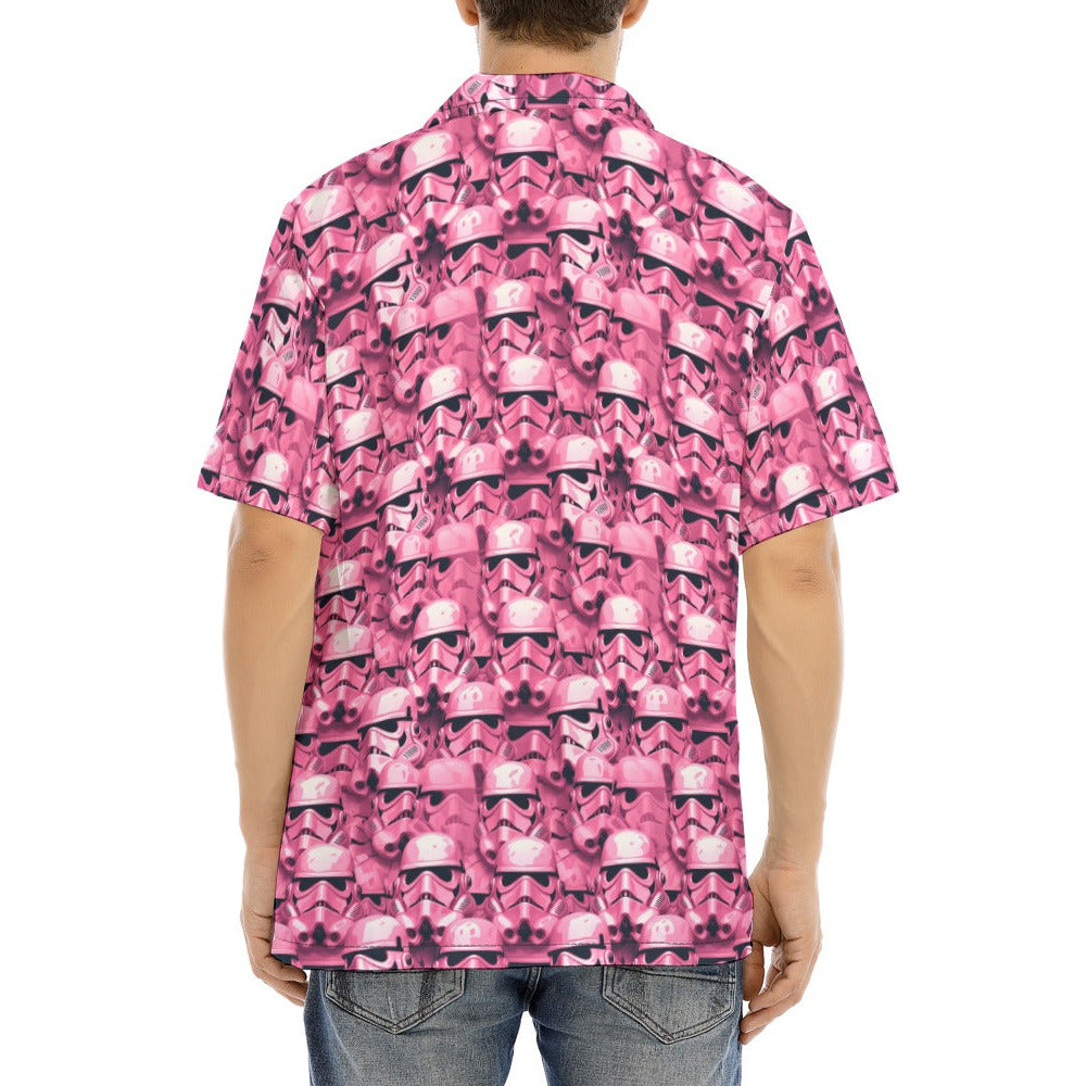Pink Helmet Battalion - Men's Hawaiian Button Up Shirt
