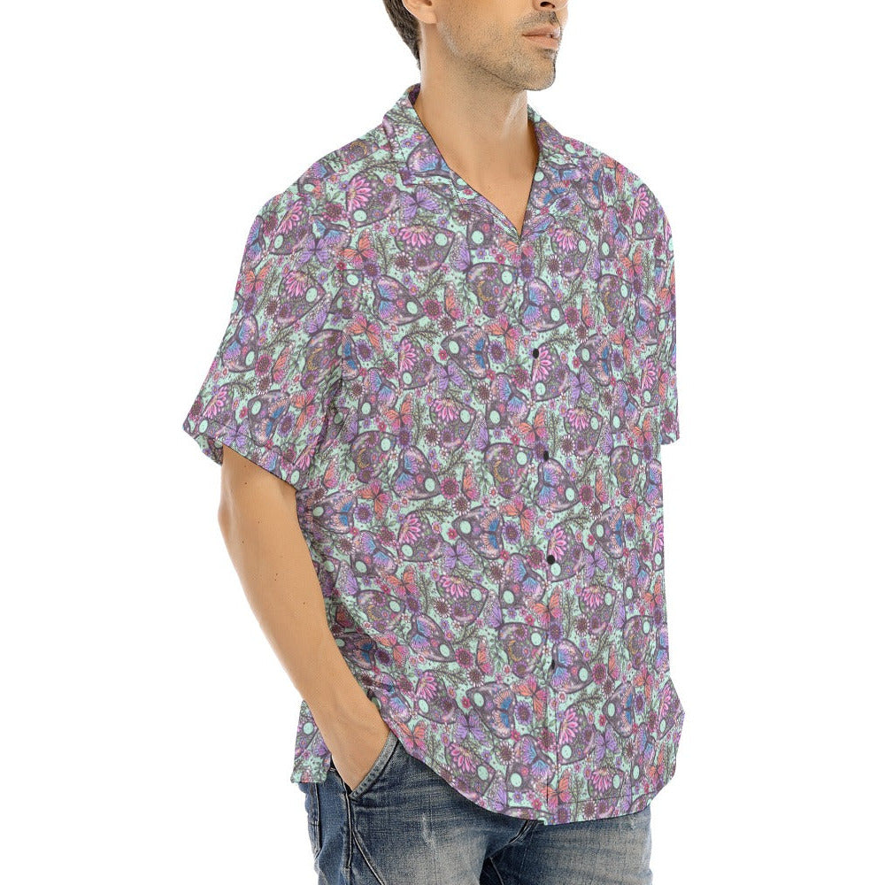 Butterfly Planchettes - Men's Hawaiian Button Up Shirt