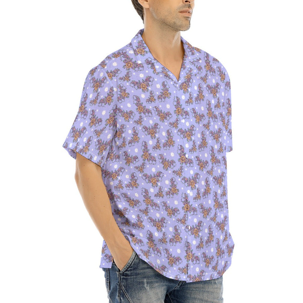 Blooming Bats - Men's Hawaiian Button Up Shirt