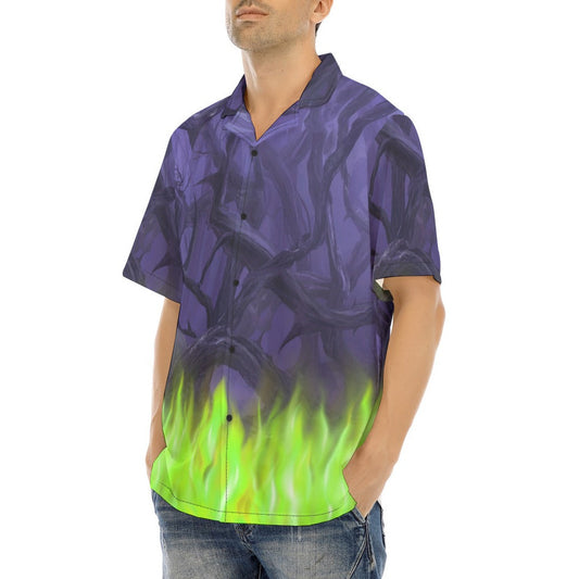 Enchanted Thorn Forest - Men's Hawaiian Button Up Shirt