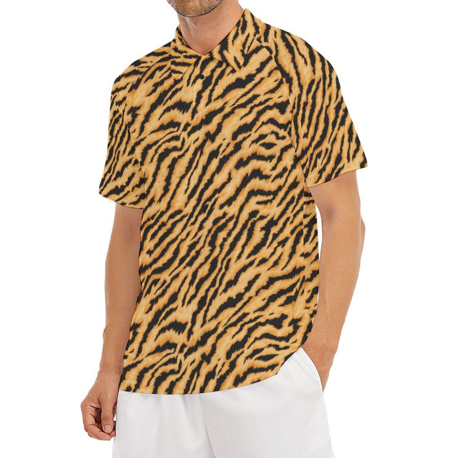 Animal Print - Tiger - Men's Polo Shirt