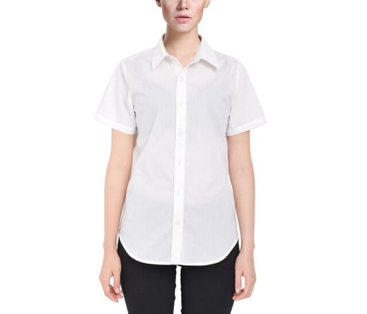 Women's Button Down Short Sleeve Shirt - S - WDW Park Hopper - READY TO SHIP