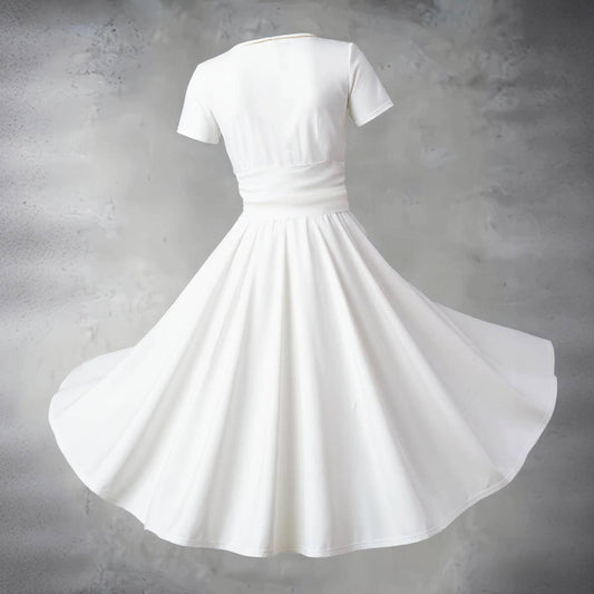 Pick Any Print from our Shop - Women's V-Neck Ruched Midi Dress