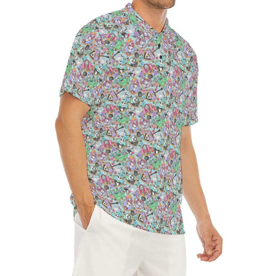 Tattoo Hearts Spooky Crew - Men's Polo Shirt