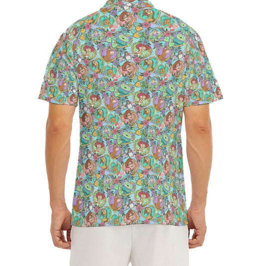 Tattoo Hearts Space Cowboys & Friends - Men's Polo Shirt