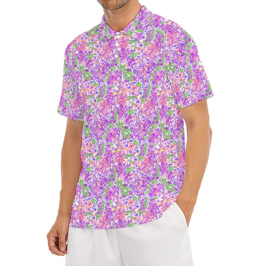 Tropical Splash Vibes - Iconic Crew - Men's Polo Shirt