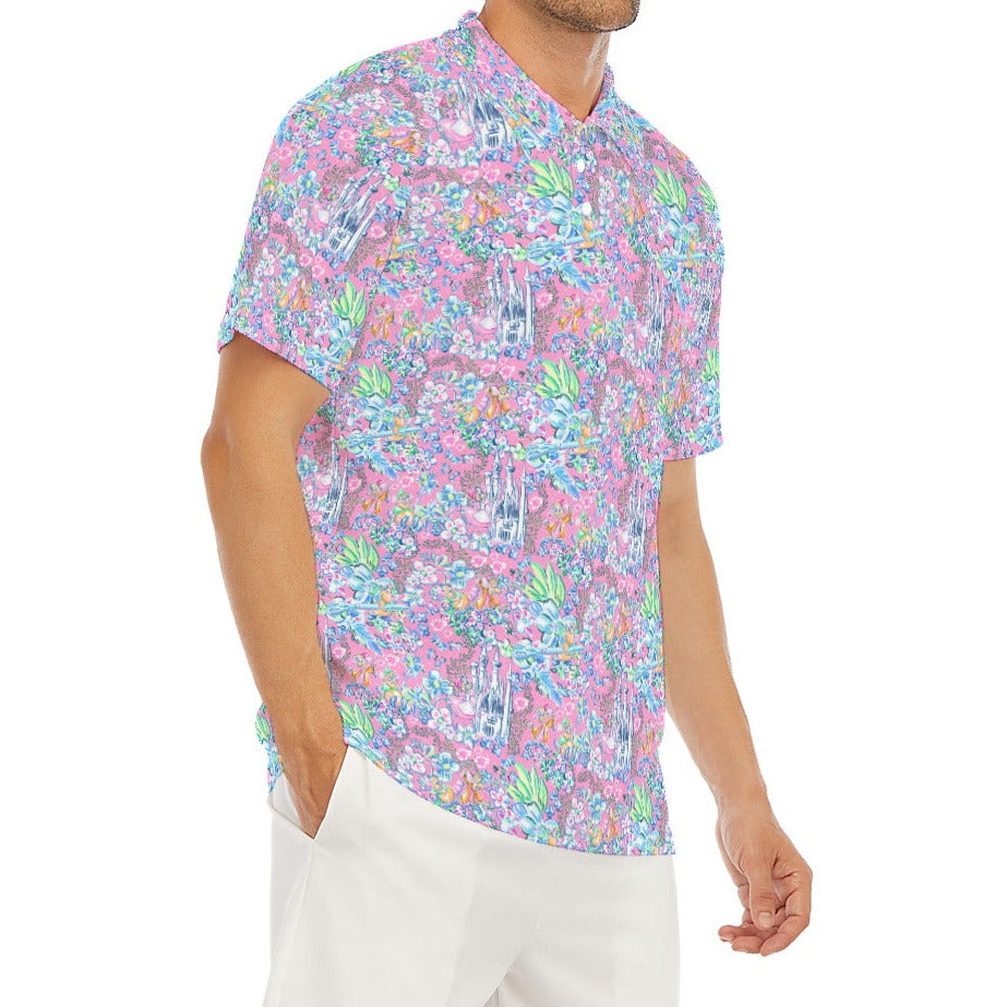 Bright Tropical Dreams - Enchanted Squeaky Helpers - Men's Polo Shirt