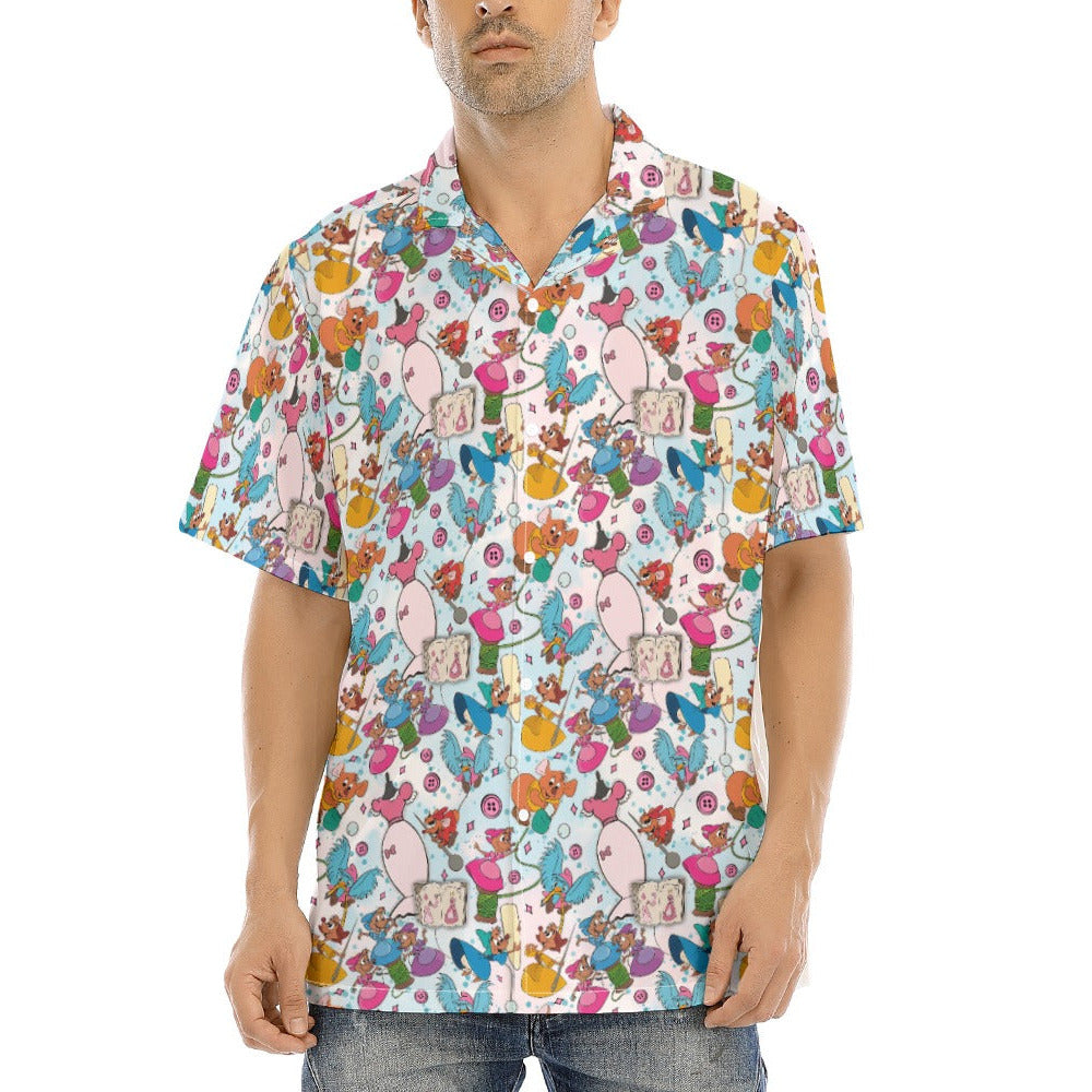 Tiny Tailors & Sewing Friends - Men's Hawaiian Button Up Shirt