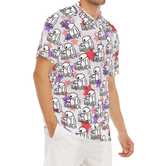 White Robot Balala - Men's Polo Shirt
