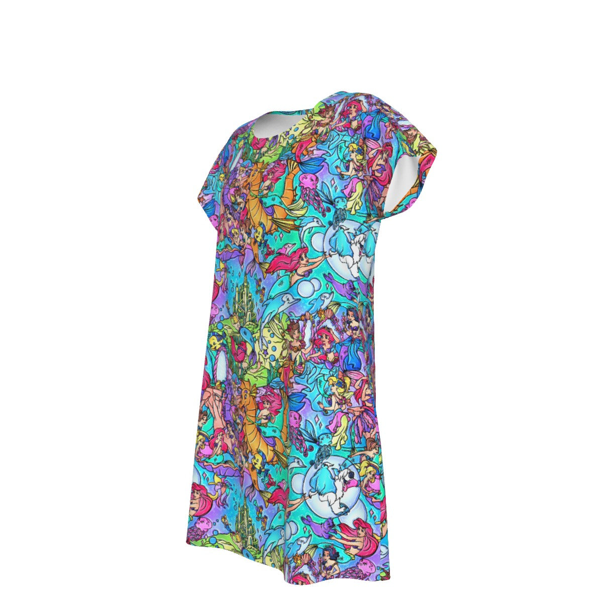 Under the Sea Storybook Scenes - Women's T-Shirt Dress