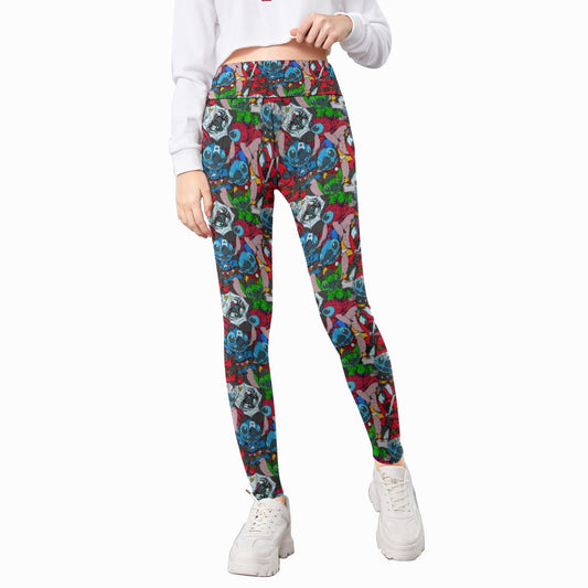 Superhero Stitch - Heroes Assembled - Kid's Leggings