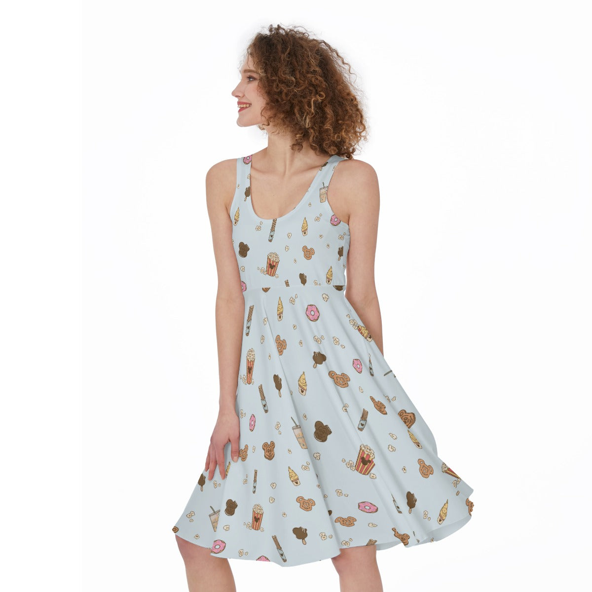 Minimal Snackcore - Pocket Midi Skater Dress