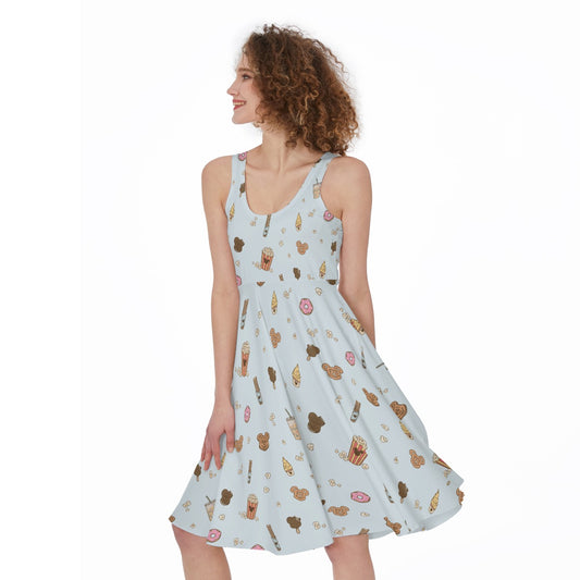 Minimal Snackcore - Pocket Midi Skater Dress