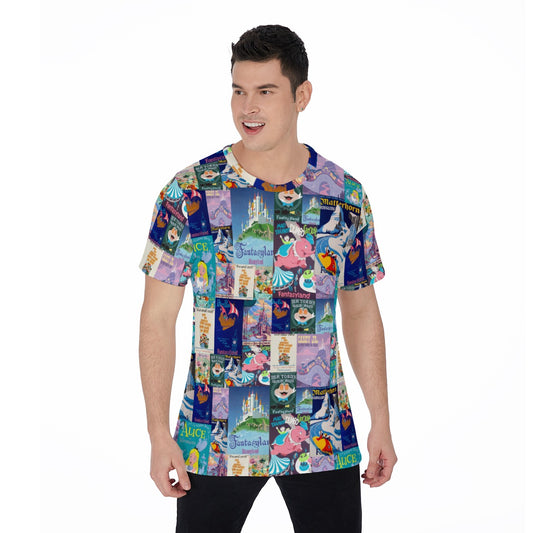 Vintage Fantasy Ride Posters - Men's Short Sleeve T-Shirt