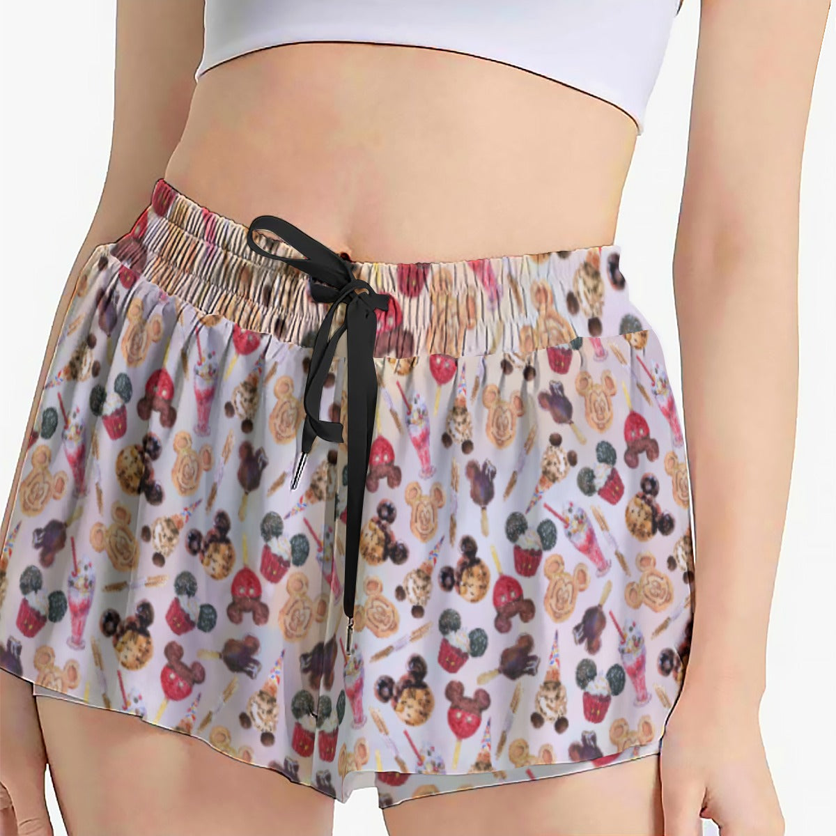 Mouse Snack Treats - Women's Flowy Pocket Shorts