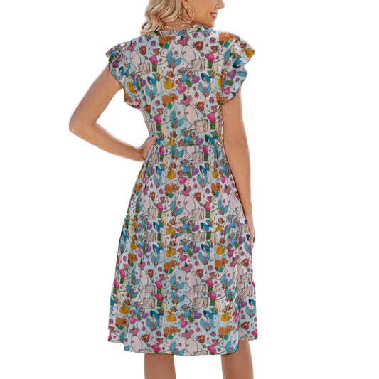 Tiny Tailors & Sewing Friends - Women's Tiered Pocket Midi Dress