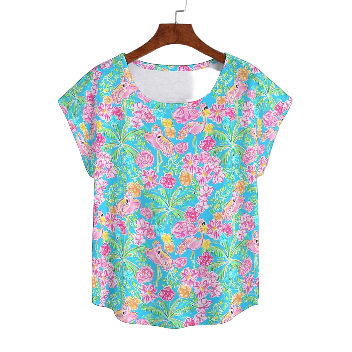 Flamingo Fiesta - Women’s Relaxed Fit Scoop Tee