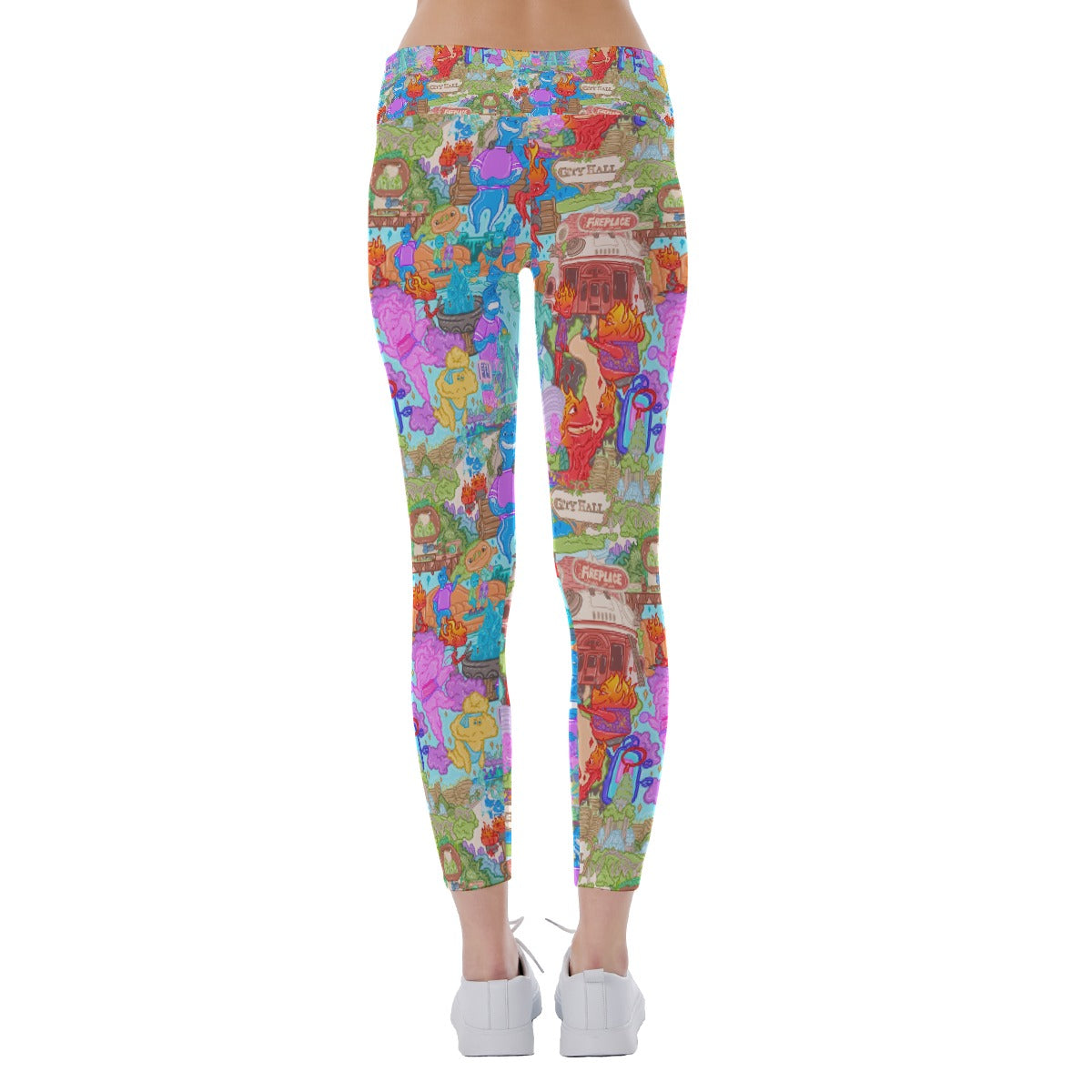 Element City Scene Collage - Women's Yoga Leggings