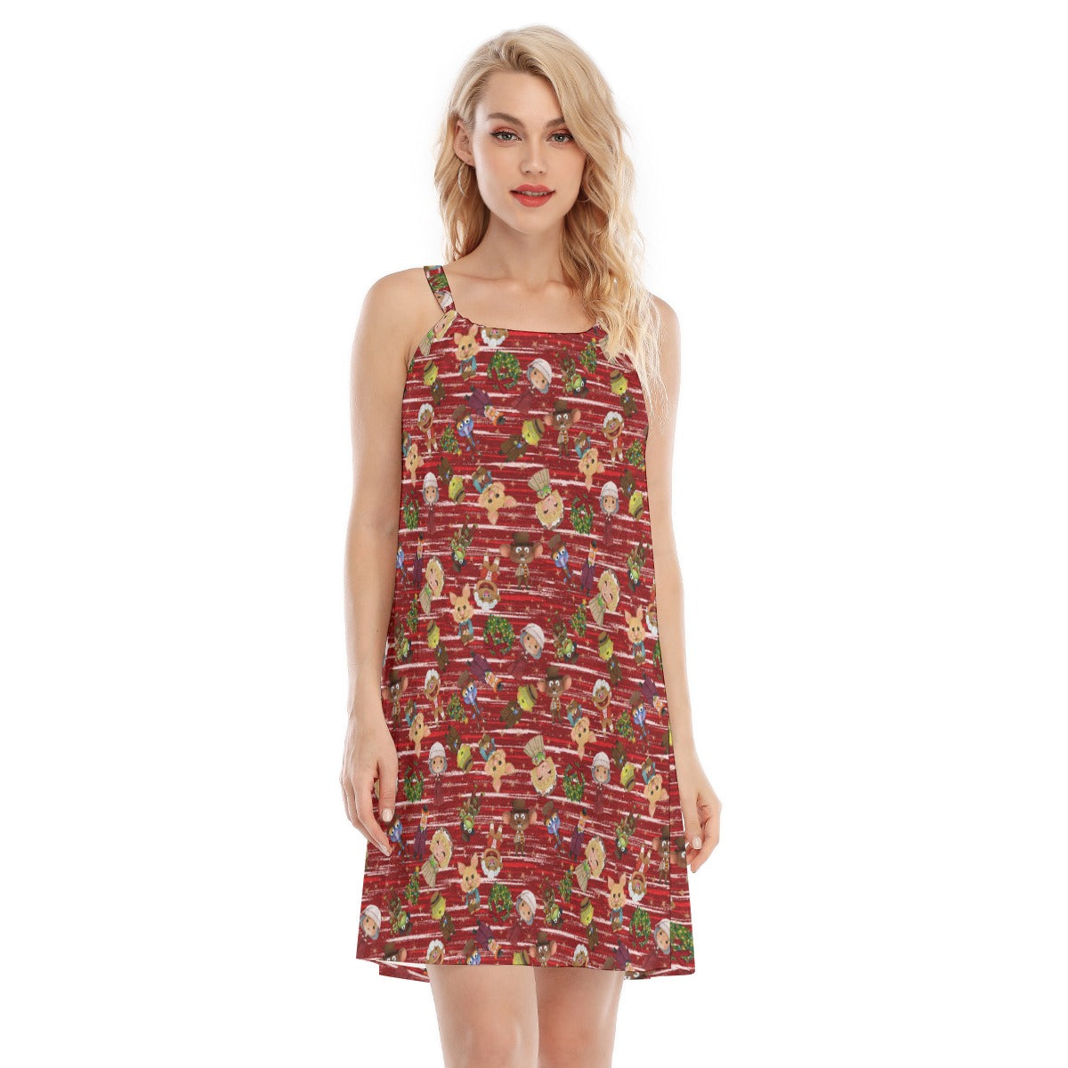A Very Festive Puppet Christmas - Women’s Adjustable Sundress