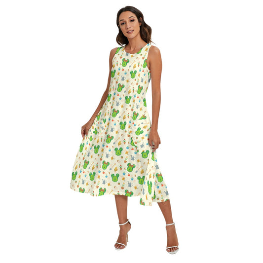 Spring Flower & Garden Festivalival - Women’s Diagonal Pocket Midi Dress