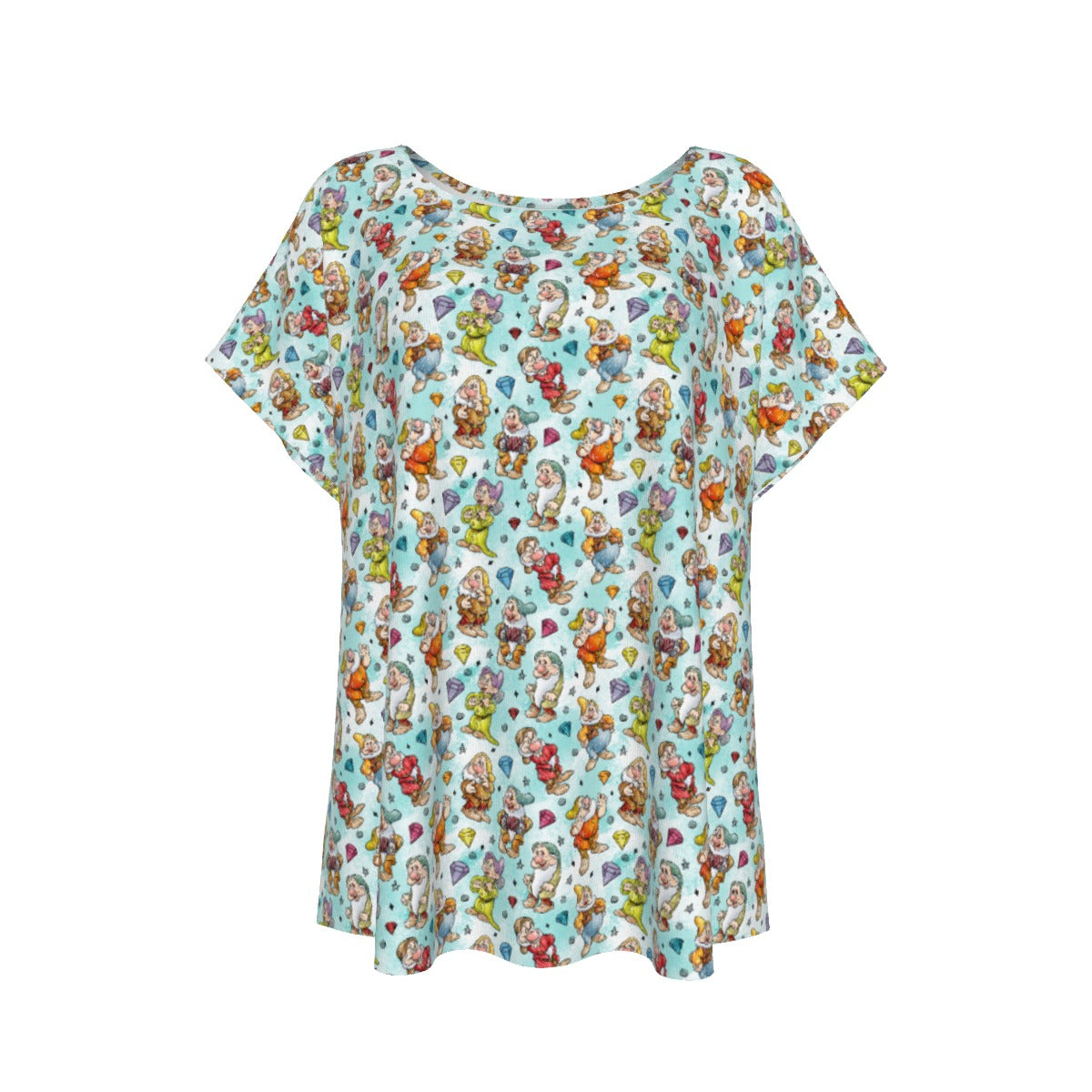 Seven Helpers Sketch - Women’s Relaxed Fit Scoop Tee