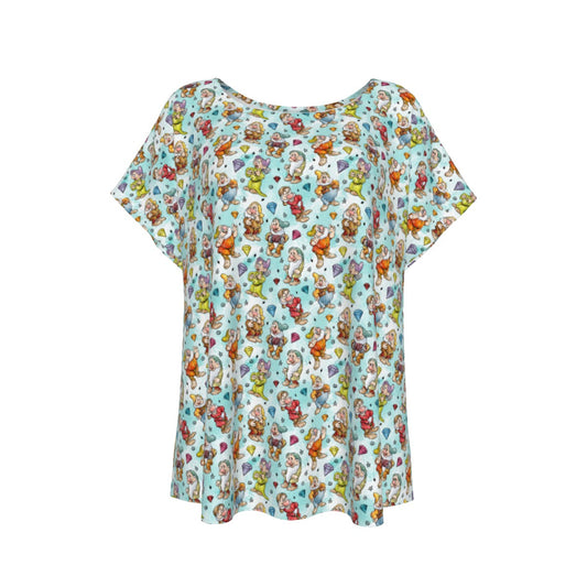 Seven Helpers Sketch - Women’s Relaxed Fit Scoop Tee