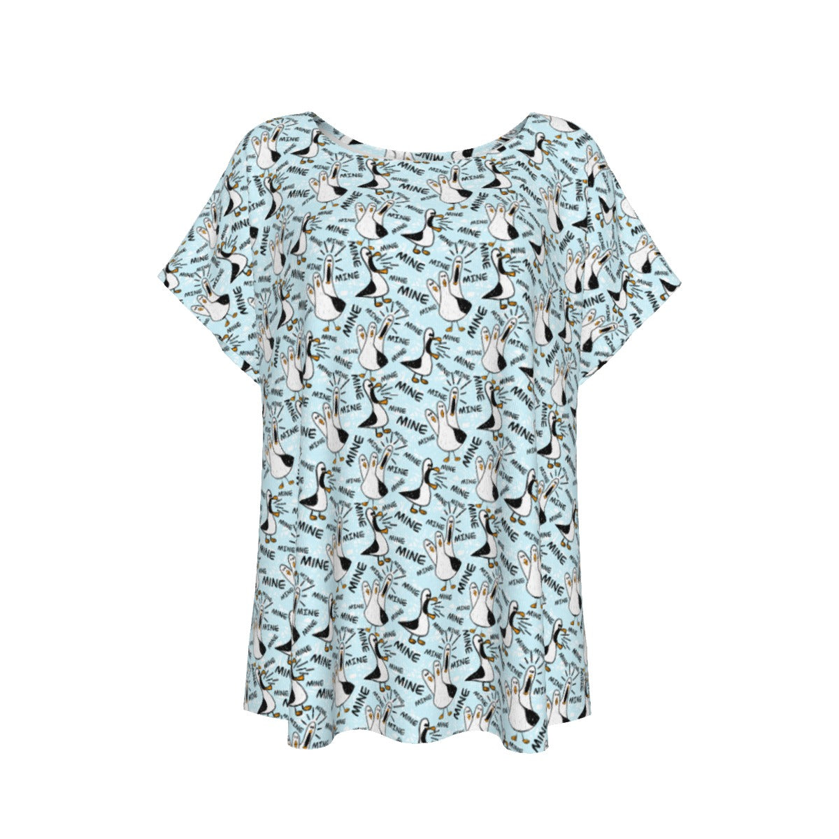 Mine Mine Mine Seagulls - Women’s Relaxed Fit Scoop Tee