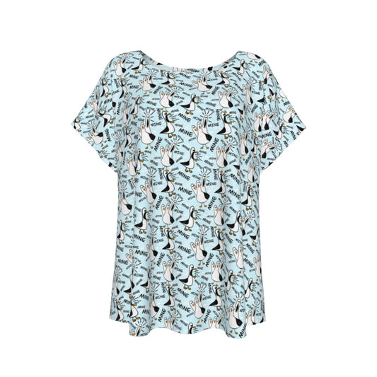 Mine Mine Mine Seagulls - Women’s Relaxed Fit Scoop Tee