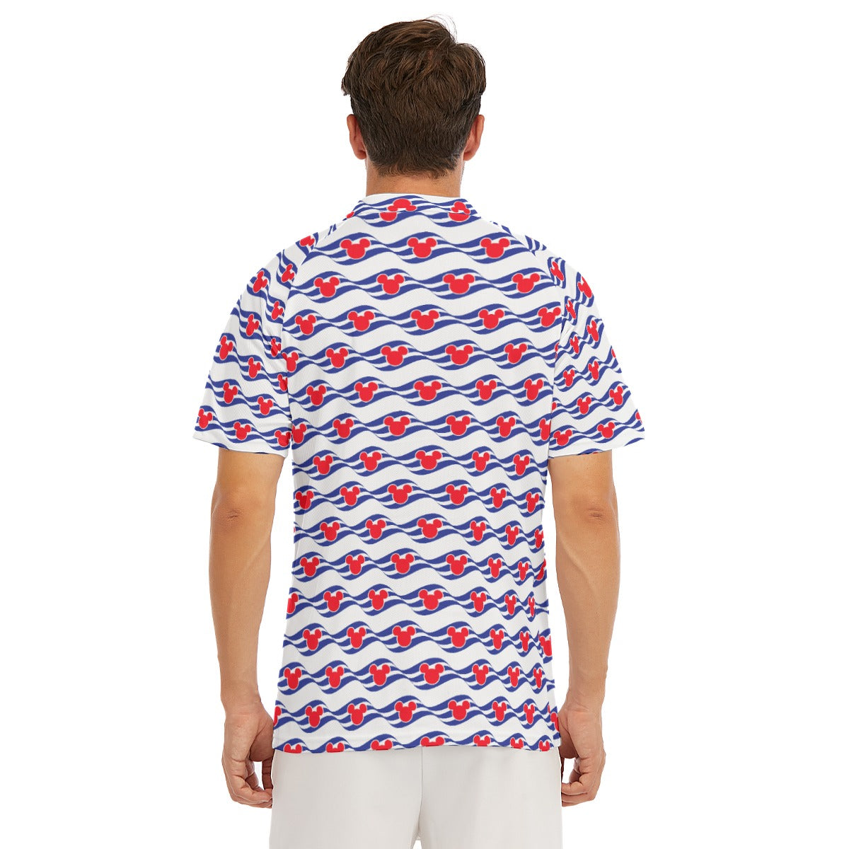 Nautical Cruise Logo Print - Men's Polo Shirt