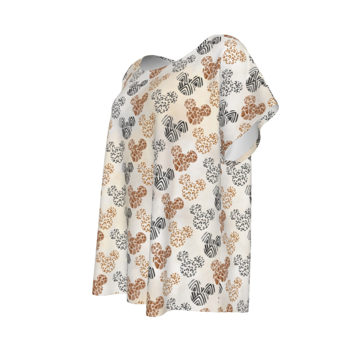 Safari Mouse Ears - Women’s Relaxed Fit Scoop Tee