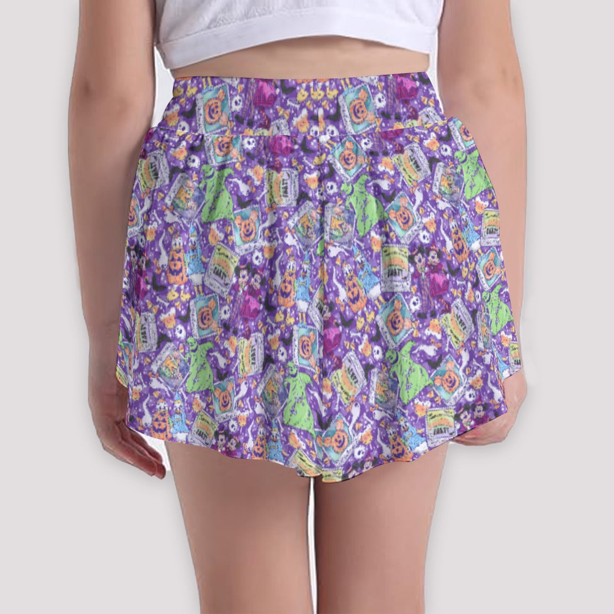 Not So Scary Halloween Party - Girls’ Flowy Pocket Shorts
