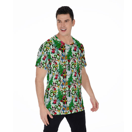 Mouse Friends Christmas Decorations - Men's Short Sleeve T-Shirt