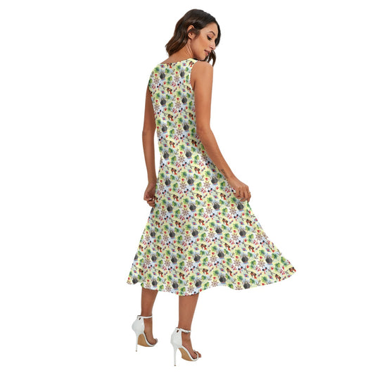 Pirate Night Cruise - Women’s Diagonal Pocket Midi Dress