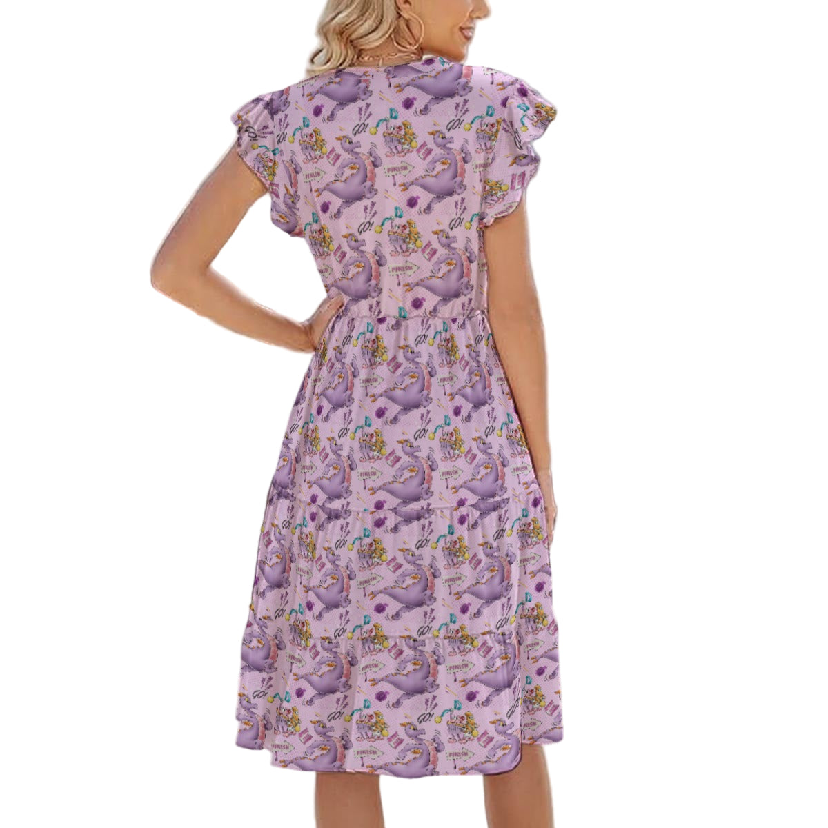 Figment Race Day Dash - Women's Tiered Pocket Midi Dress