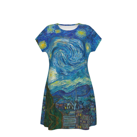 Van Gogh Starry Night - Women's T-Shirt Dress