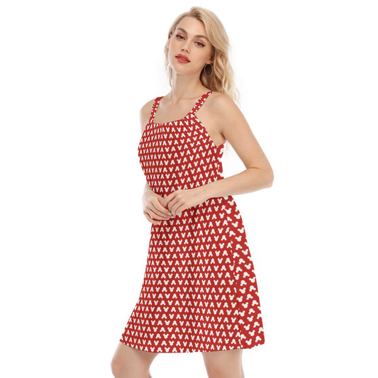 Playful Polka Dot Ears - Women’s Adjustable Sundress