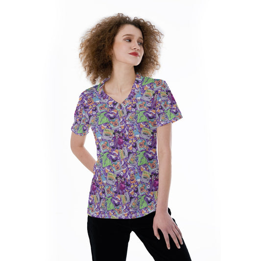 Not So Scary Halloween Party - Women's Short Sleeve V-Neck T-Shirt