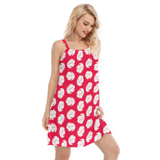 Island Leaf Print - Women’s Adjustable Sundress