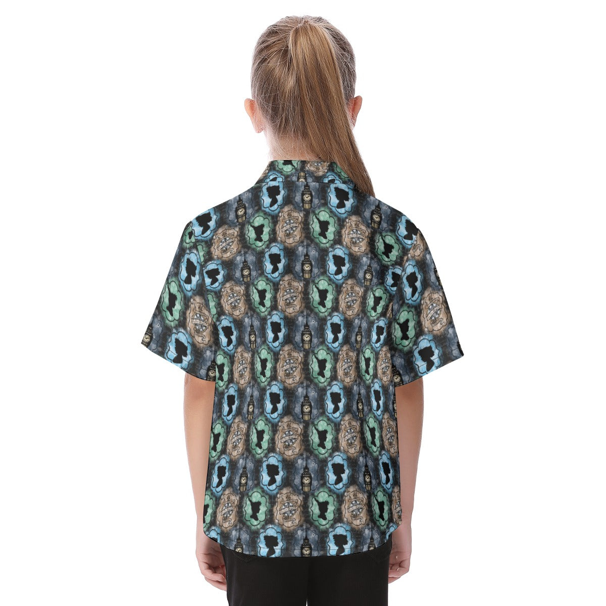 Peter & Wendy Silhouettes - Kid's Hawaiian Button Up Shirt