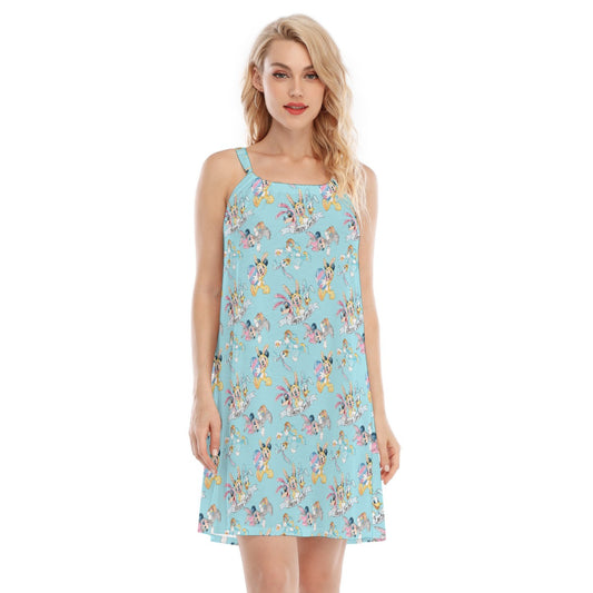 Spring Bunny Costume Crew - Women’s Adjustable Sundress
