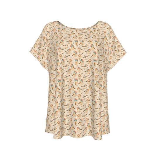 Retro Pickleball Volley - Women’s Relaxed Fit Scoop Tee