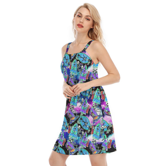 Haunting Romance Sketch - Women’s Adjustable Sundress