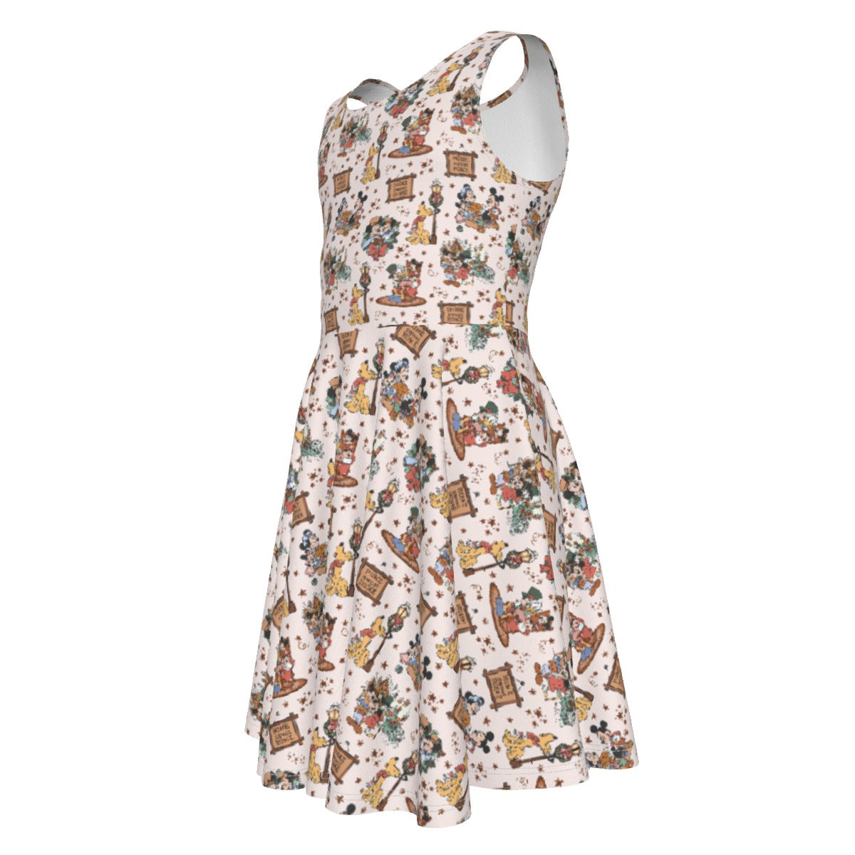 Victorian Holiday Celebration - Kid's Sleeveless Skater Dress