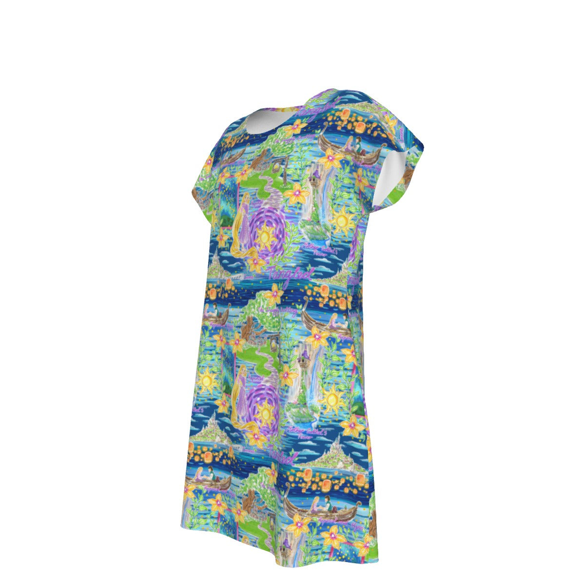 Lantern Festival Glow - Women's T-Shirt Dress