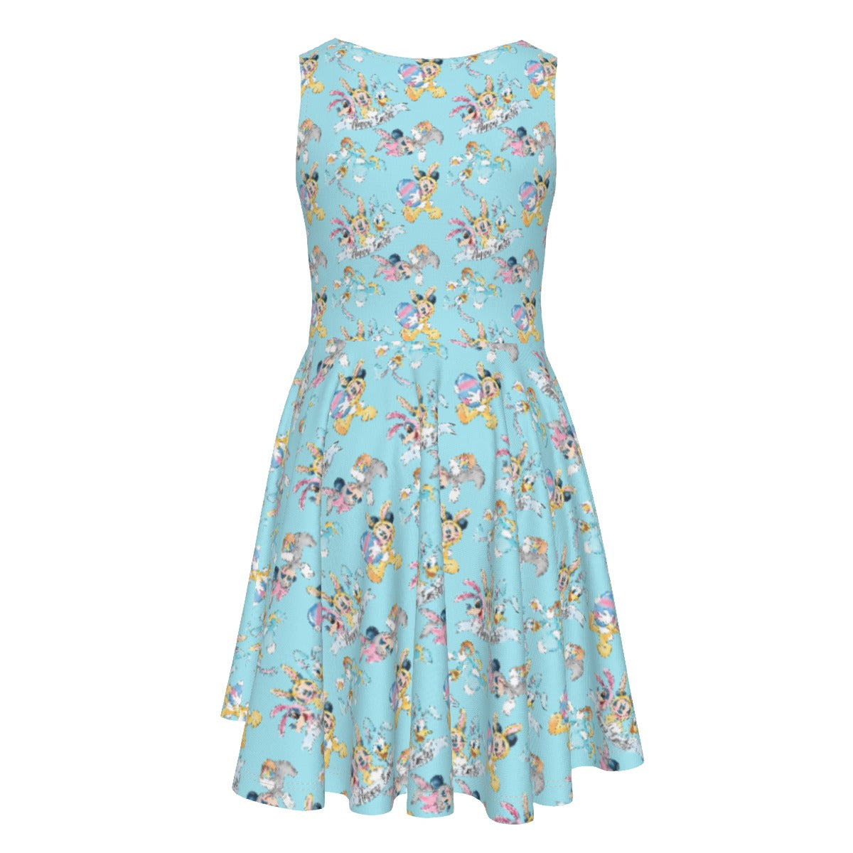Spring Bunny Costume Crewumes - Kid's Sleeveless Skater Dress