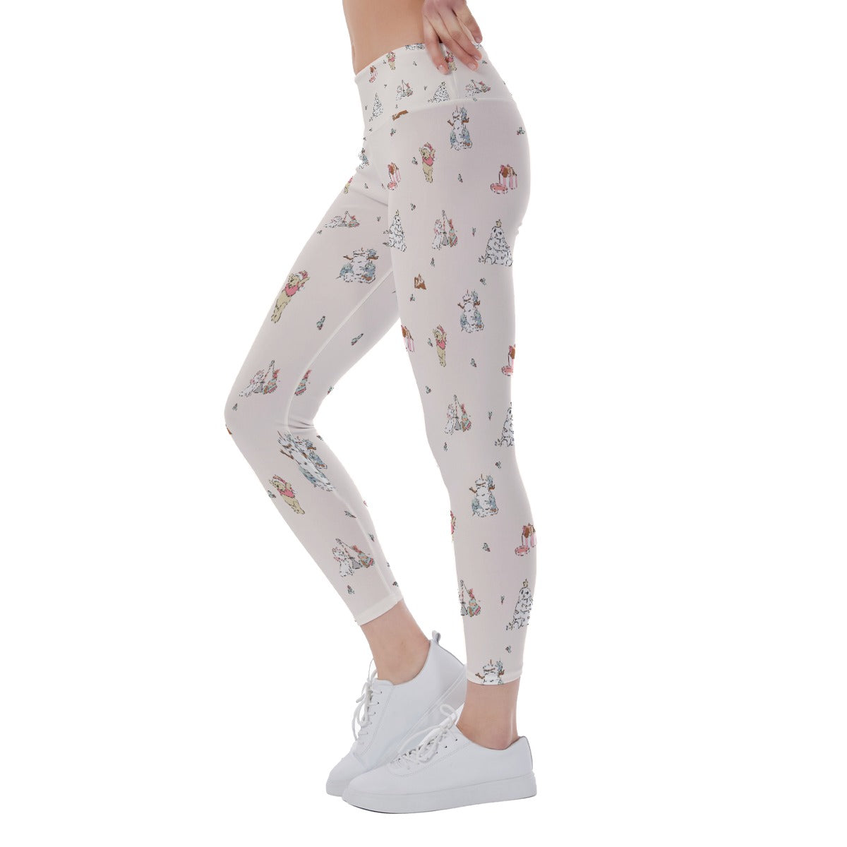 Storybook Christmas Cameo Mix - Women's Yoga Leggings