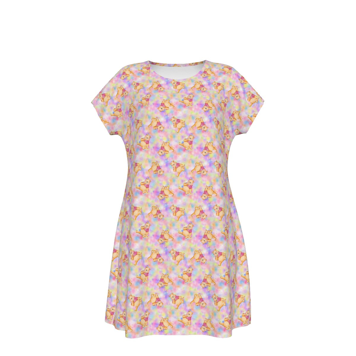 Watercolor Honey Bear - Women's T-Shirt Dress