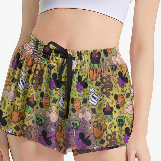 Monster Snacks Treats - Women's Flowy Pocket Shorts