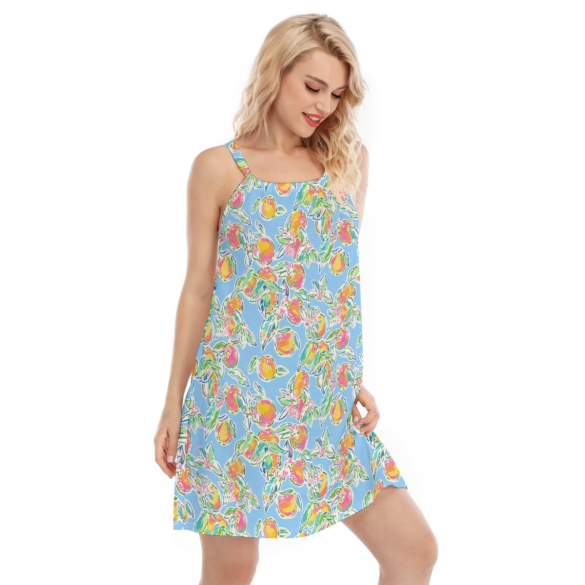 Peachy Keen - Women’s Adjustable Sundress