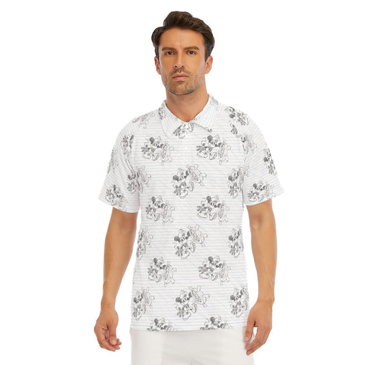 Sketch of Steamboat Mouse - Men's Polo Shirt